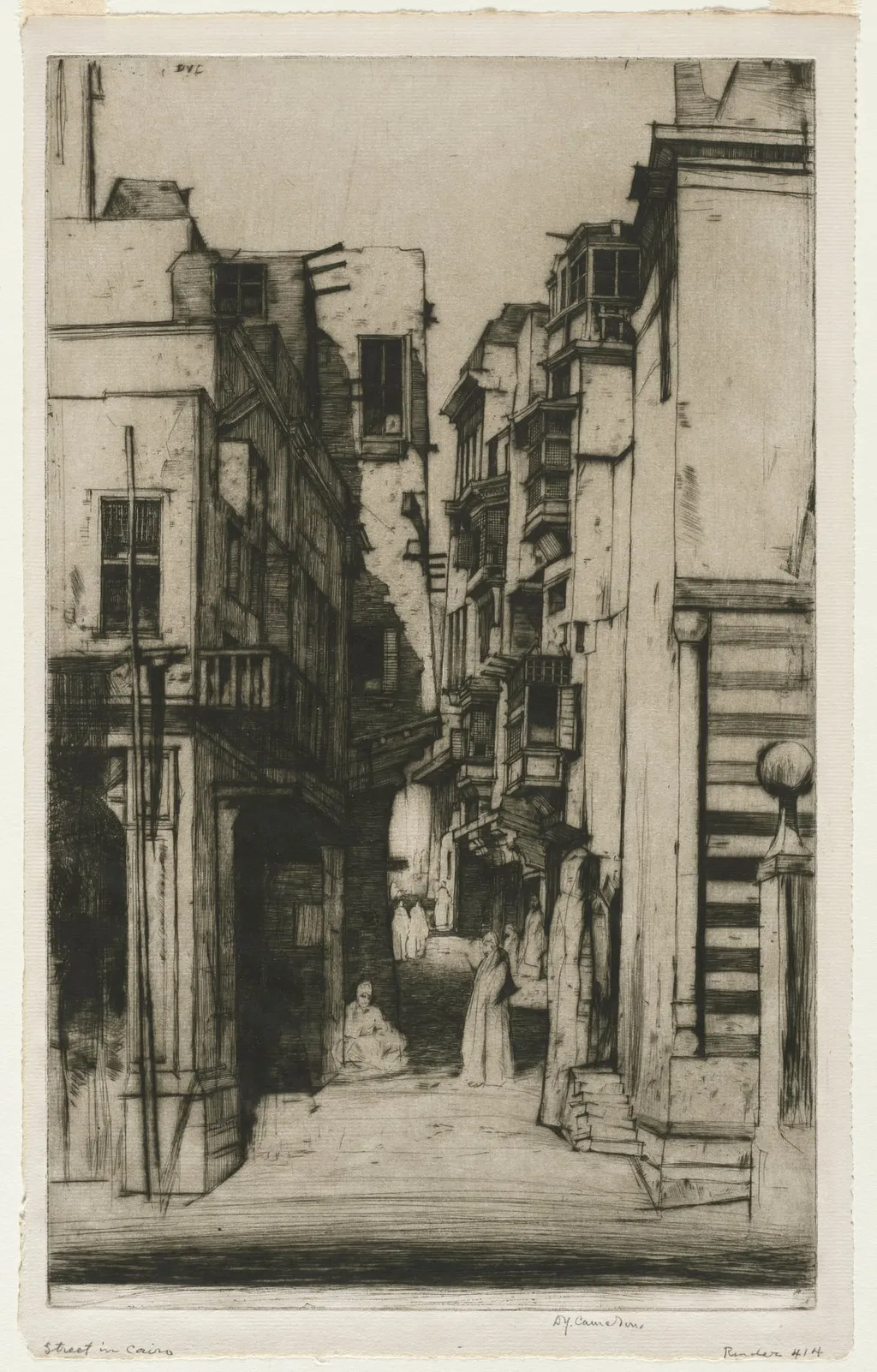 Street in Cairo, by David Young Cameron, 1910