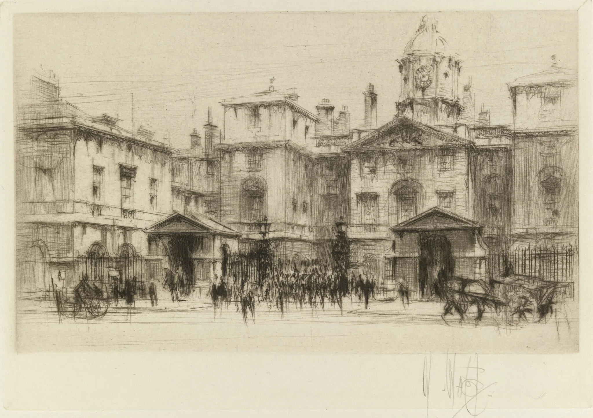 London Set: Horseguards, detail