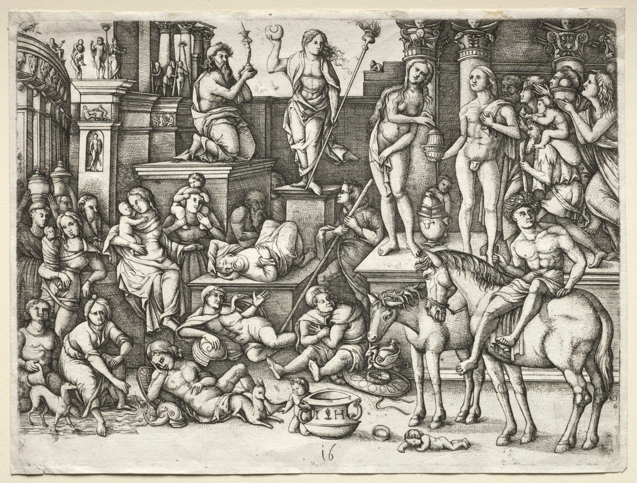 The Power of Love, or, Worship of Luna, detail