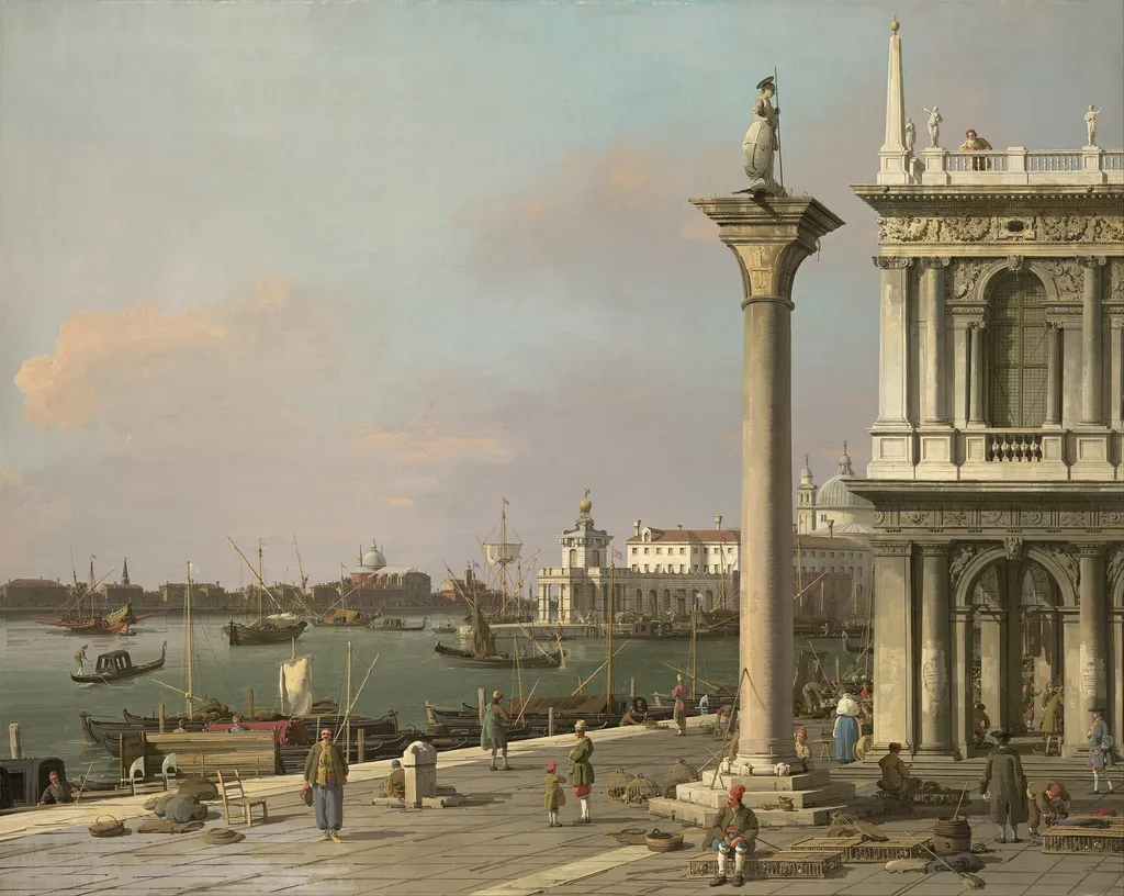 Bacino di San Marco from the Piazzetta, by Canaletto, oil, 1750