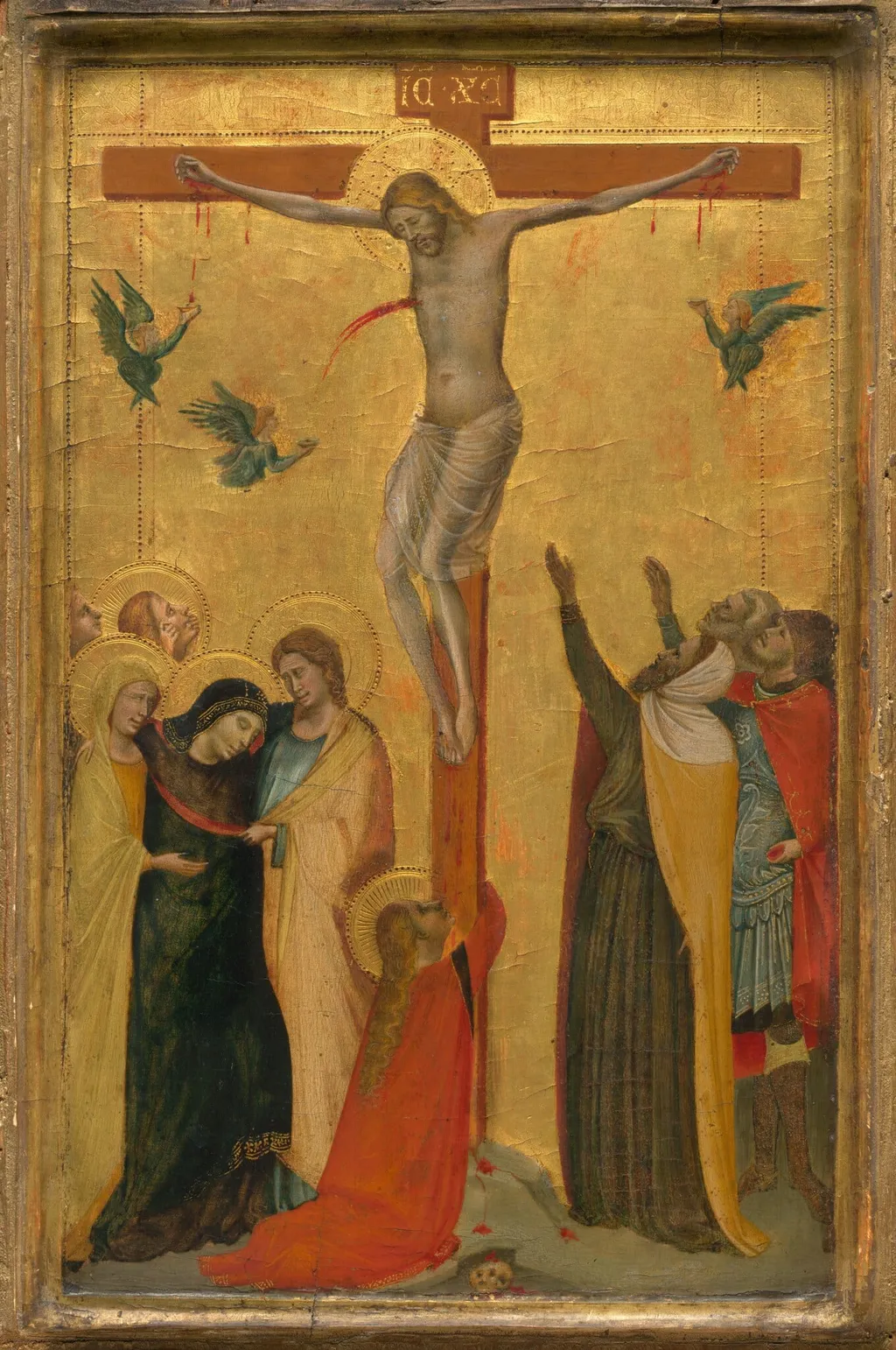 The Crucifixion, by Bernardo Daddi, oil, 1322