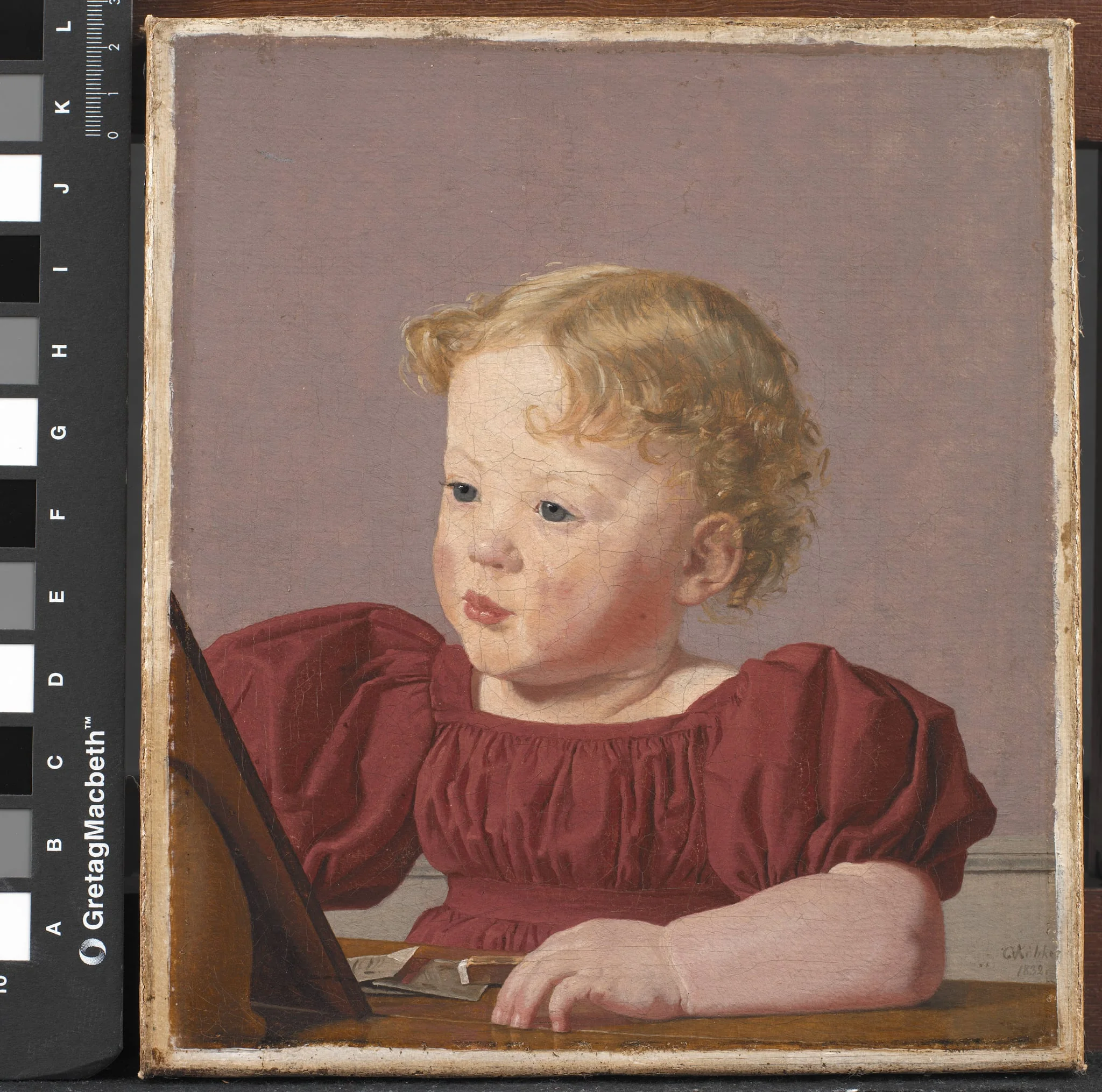 Ida Thiele, the future Mrs Wilde, as a Child, detail