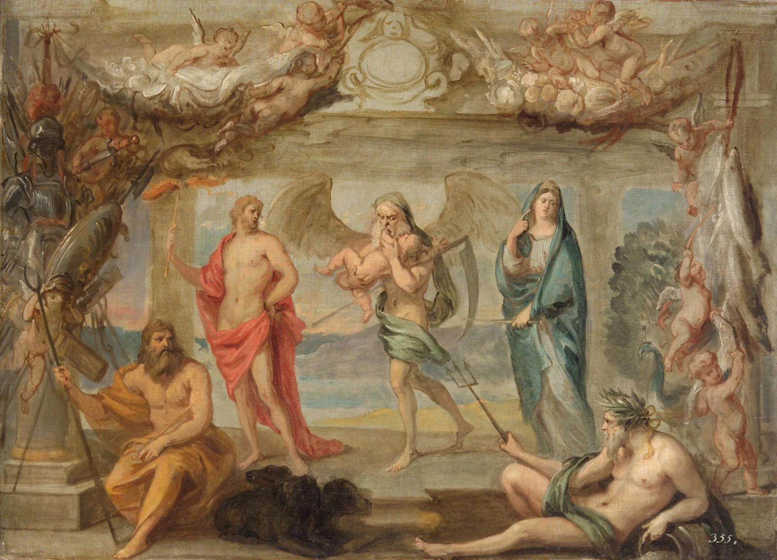 Die Elemente und die Zeit, detail