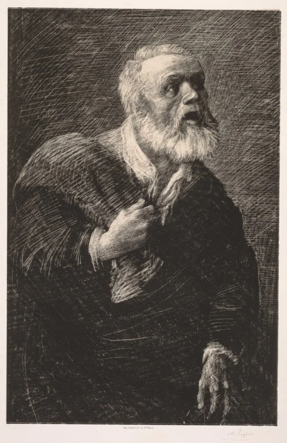 The Night Crier, detail