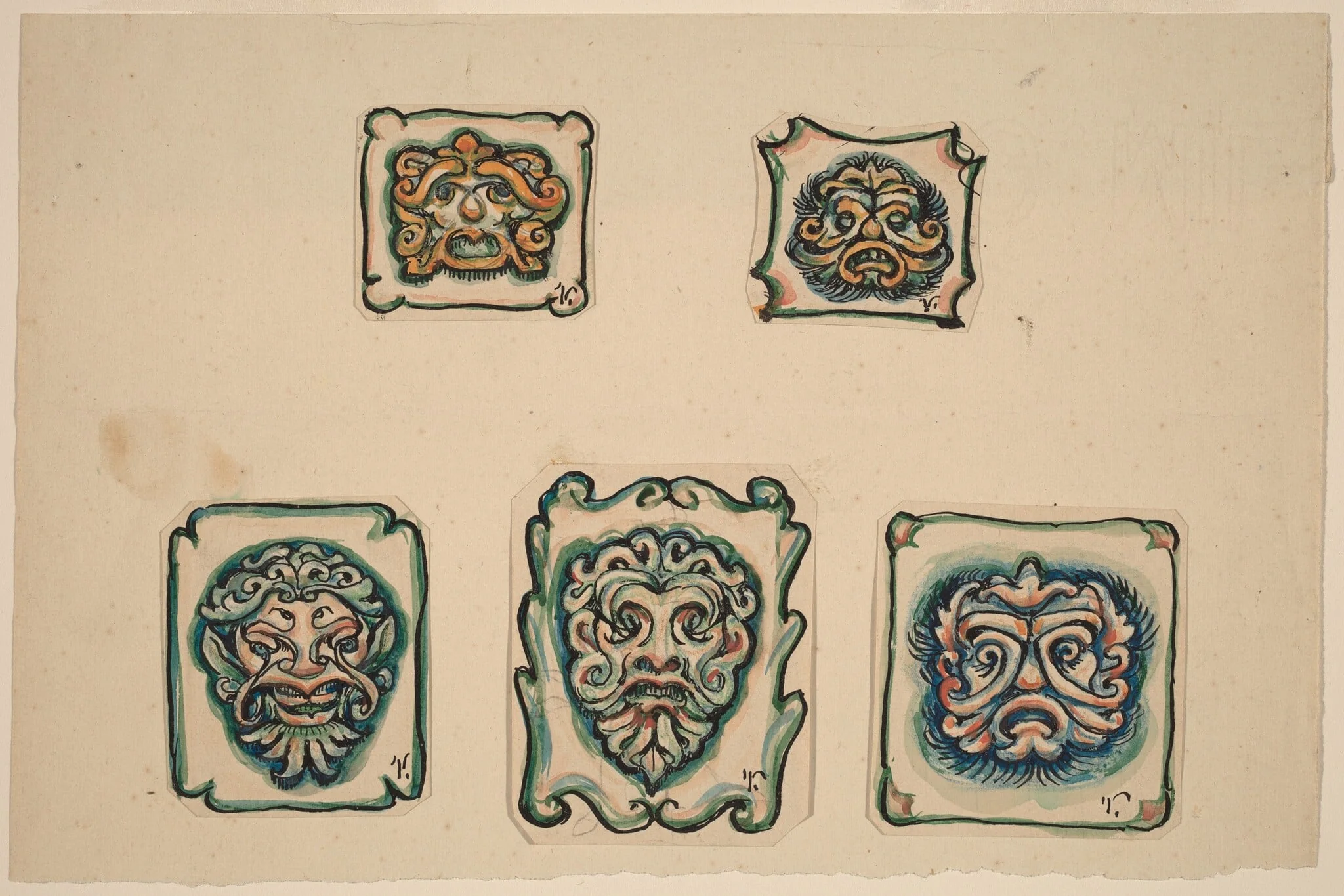 Five Heads, detail