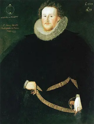 Portrait of Sir Henry Neville, by Marcus Gheeraerts the Younger, unspecified, 1599