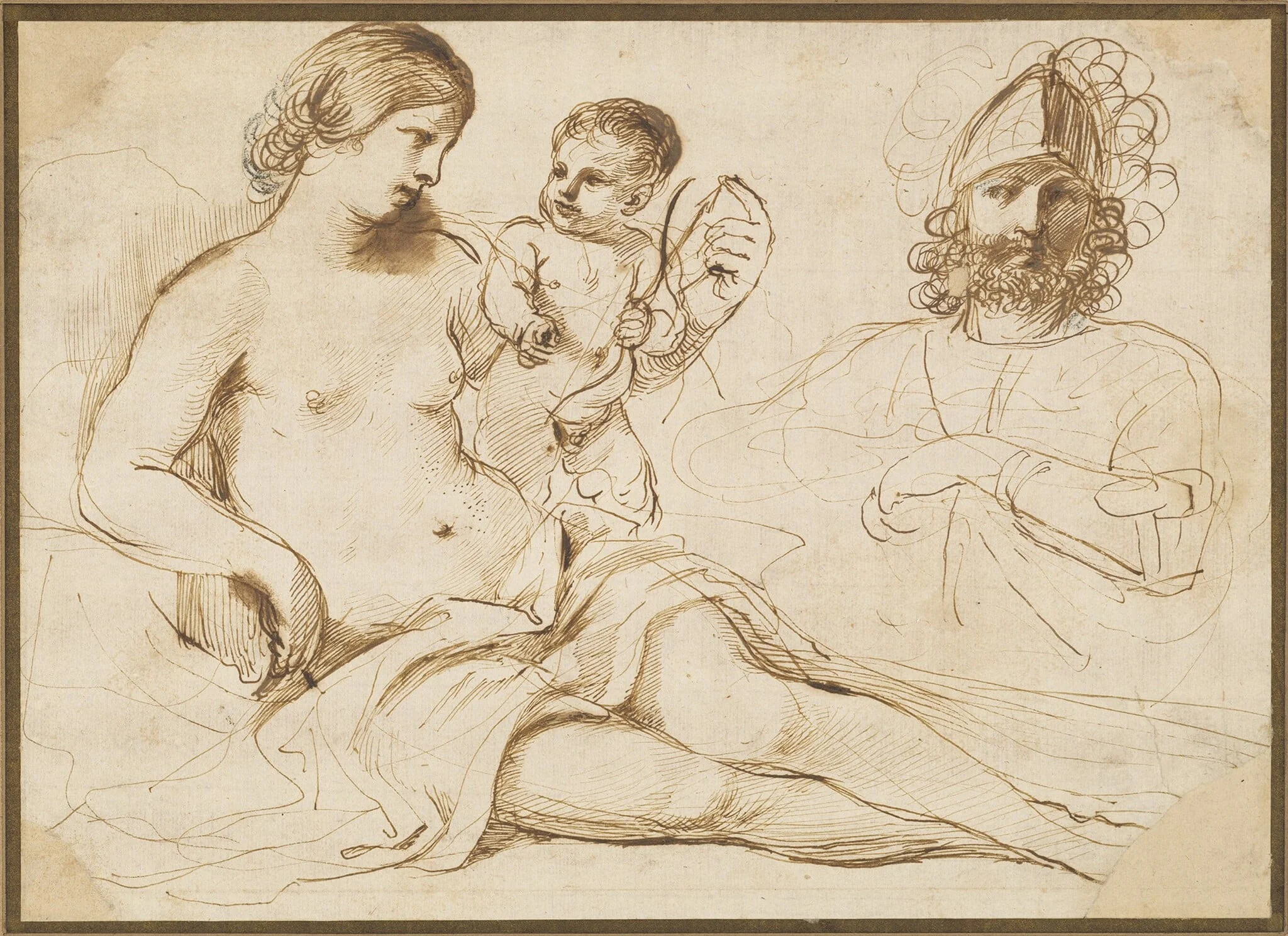 Venus, Cupid, and Mars, detail