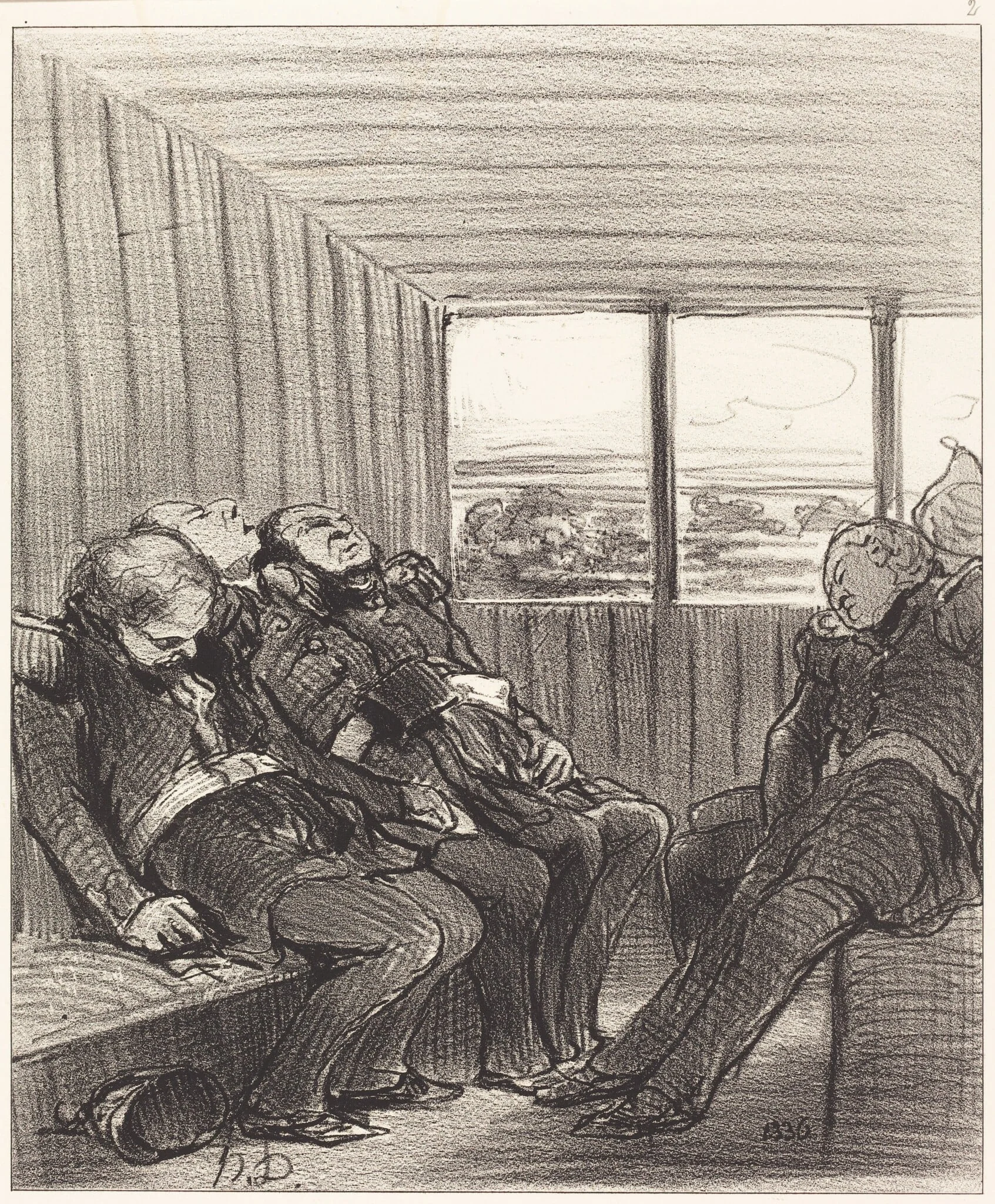 Le Voyage en chemin de fer..., detail
