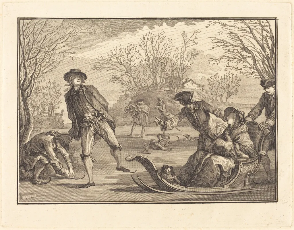 L'hiver, by Joseph de Longueil, ink, 1761