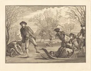 L'hiver, by Joseph de Longueil, ink, 1761