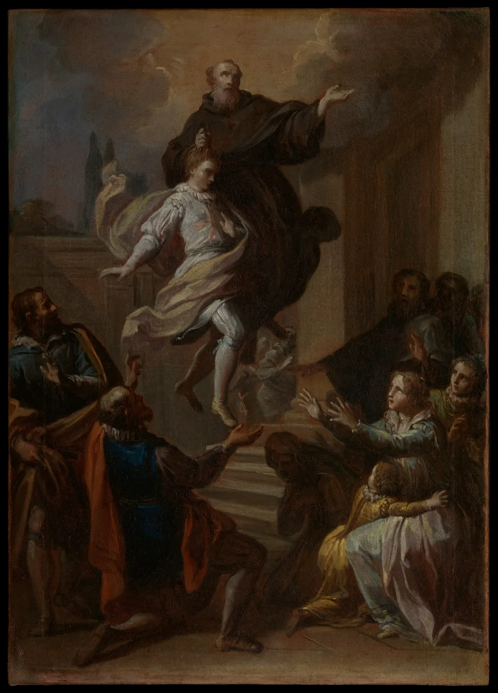 A Miracle of Saint Joseph of Cupertino (1603–1663), by Placido Costanzi, oil, 1750