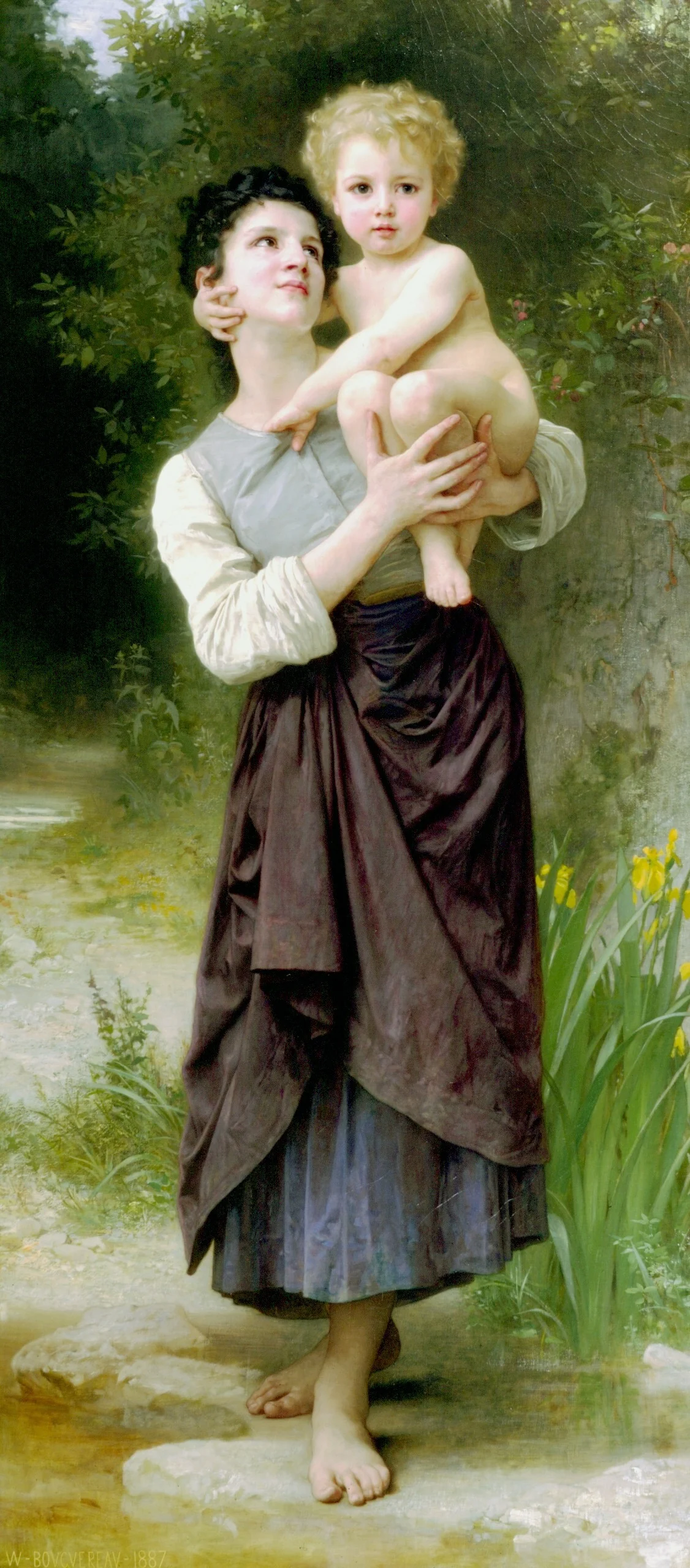 Frère et sœur, detail