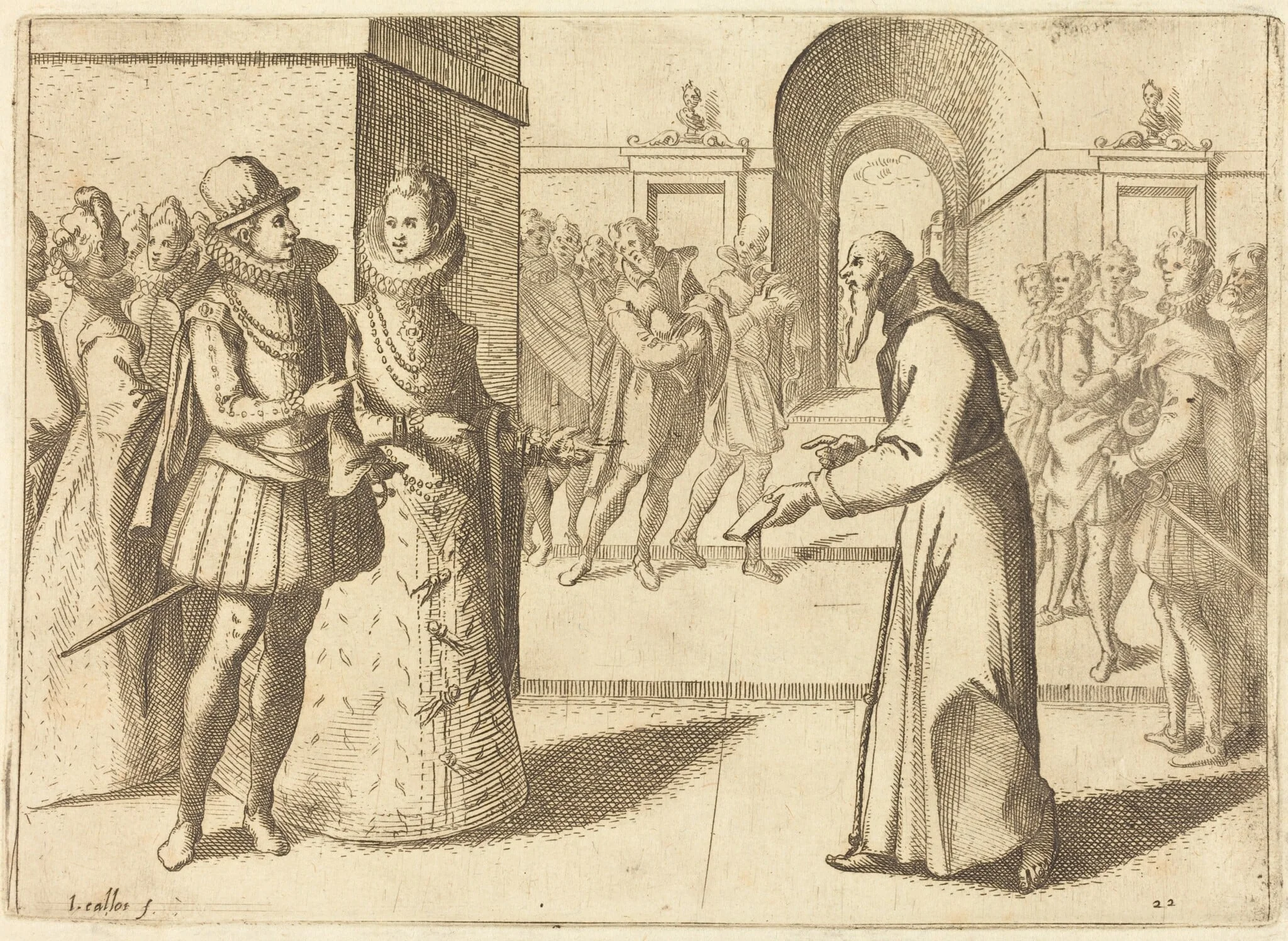 A Capucin Bringing Thanks of the King of Bavaria, detail