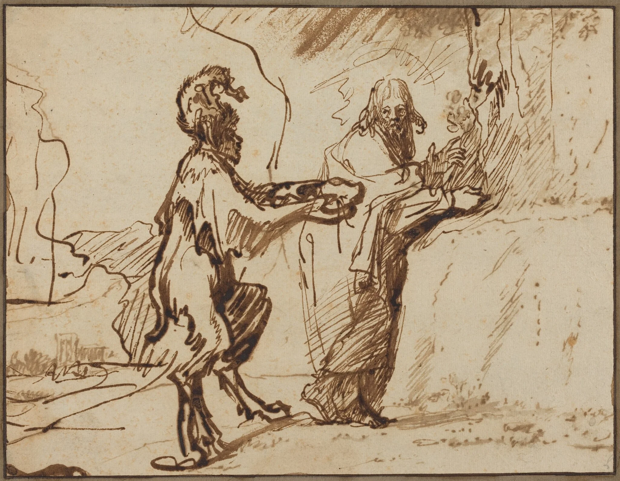 Temptation of Christ, detail