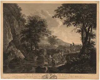 Philip Baptising the Eunuch, by John Browne, 1772