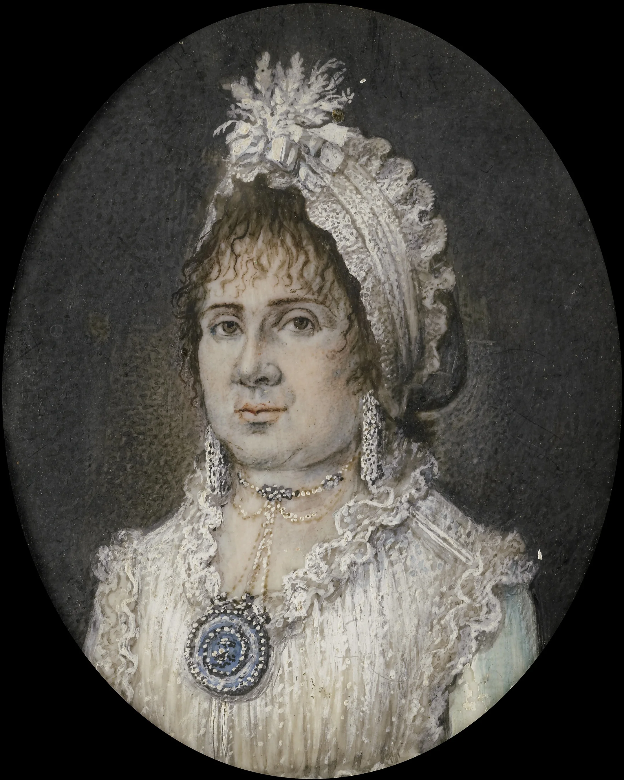 Portrait of Catharina Theresia Weber ( -1847), detail