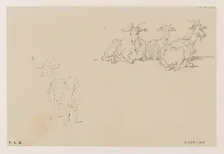 Studies of goats, by George Chinnery, 1