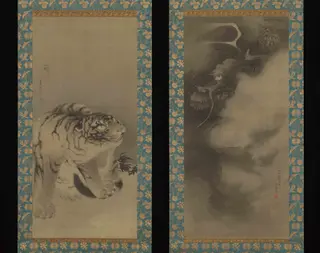 Dragon and Tiger 龍虎図 (Ryūko zu), by Maruyama Ōkyo, unspecified, 1770