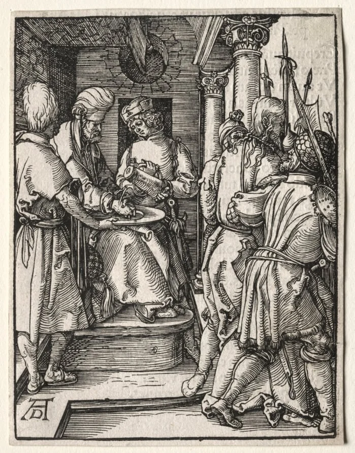 The Little Passion: Pilate Washing his Hands, detail
