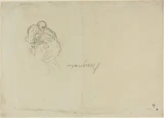 The Prodigal Son, by Honoré Daumier, ink, 1844