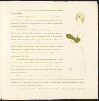 Yvette Guilbert, by Henri de Toulouse-Lautrec, ink, 1894