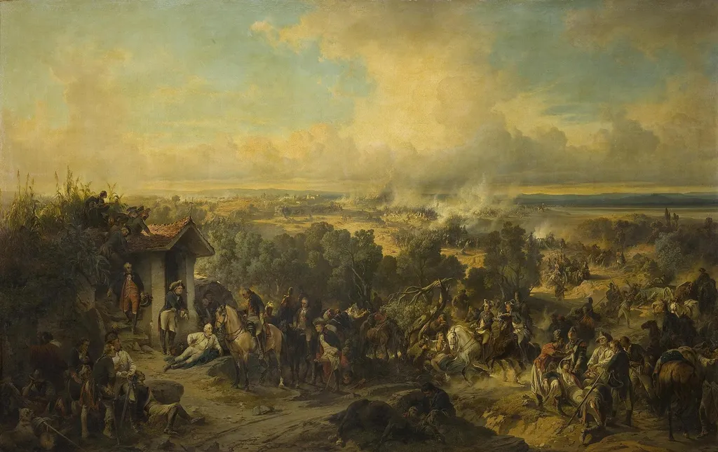 Battle of the Trebbia on 8 June 1799, by Alexander von Kotzebue, oil, 1857