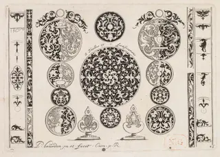 # 6 from " Livre second essais de gravjre " second book of Engraved Designs, by Pierre Bourdon, 1703