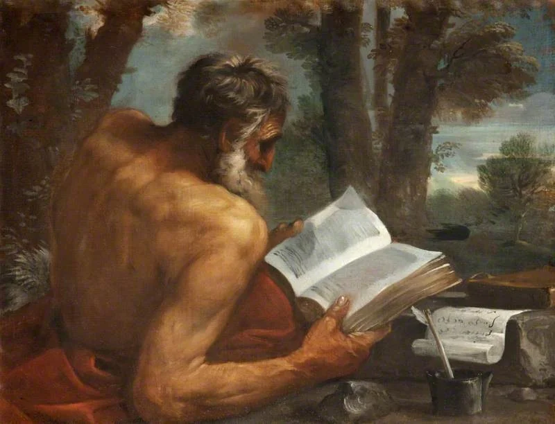 Saint Jerome, detail
