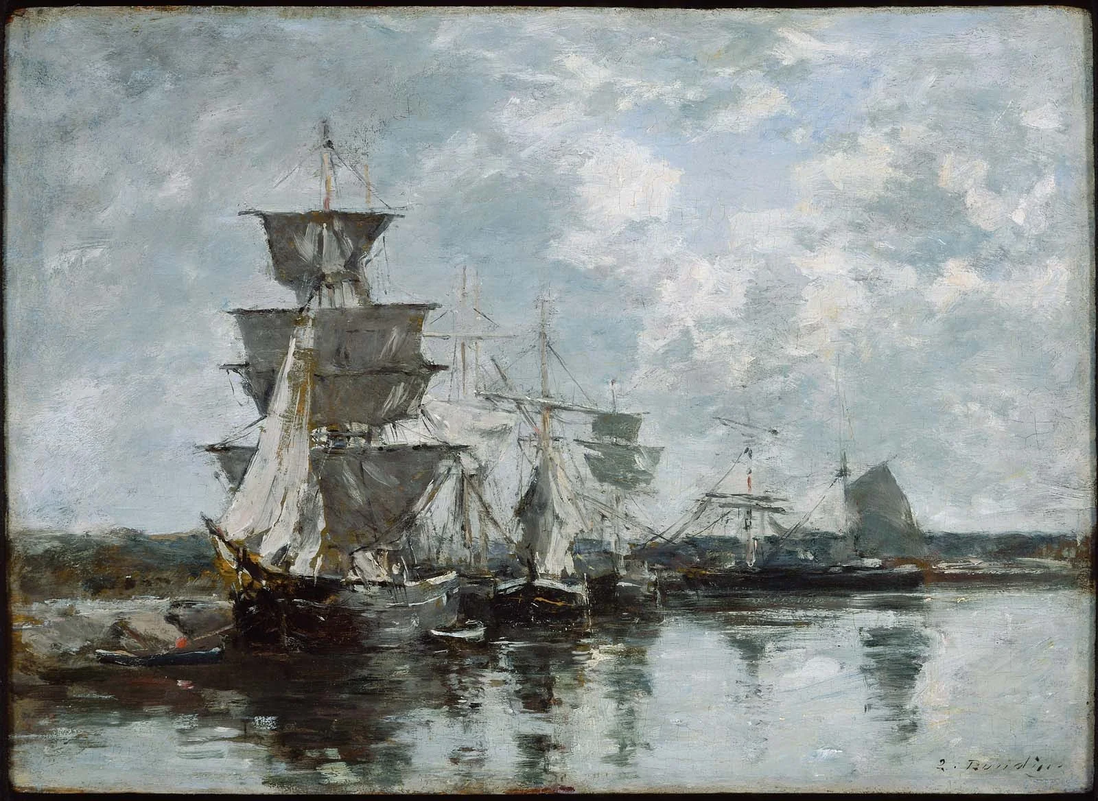 Harbor Scene, detail