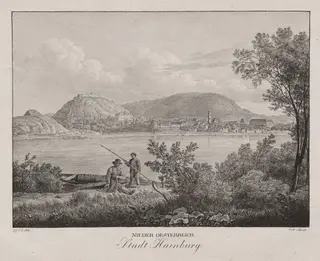 Nieder-oesterreich, Stadt Hainburg, by Jakob Alt, 1839