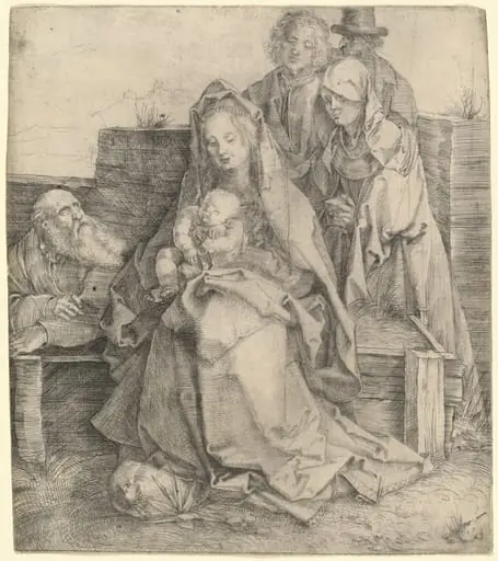 The Holy Family, by Albrecht Dürer, ink, 1512