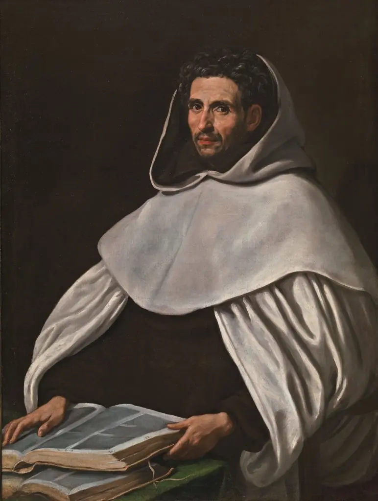 Portrait of a Carmelite Friar, by Luis Tristán, oil, 1620