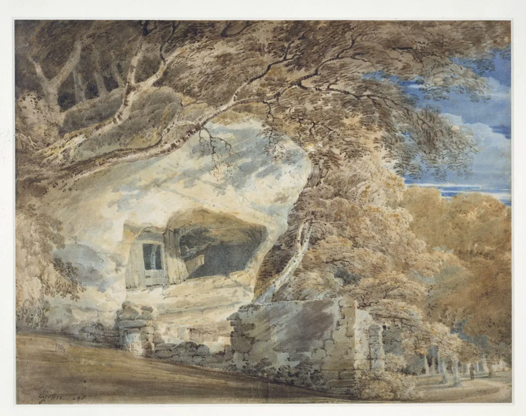 Warkworth Hermitage, Northumberland, by Thomas Girtin, watercolor, 1798