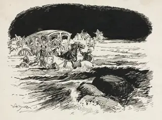 Tail Piece for Chapter LIII from "Lorna Doone", by William Henry Drake, 1889