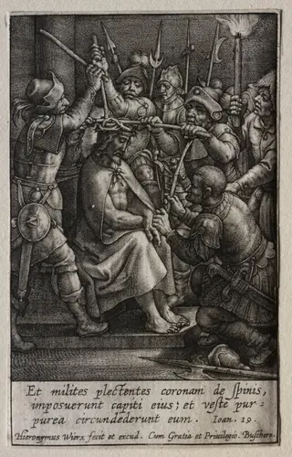 The Passion: The Crowning with Thorns, by Hieronymus Wierix, 1619