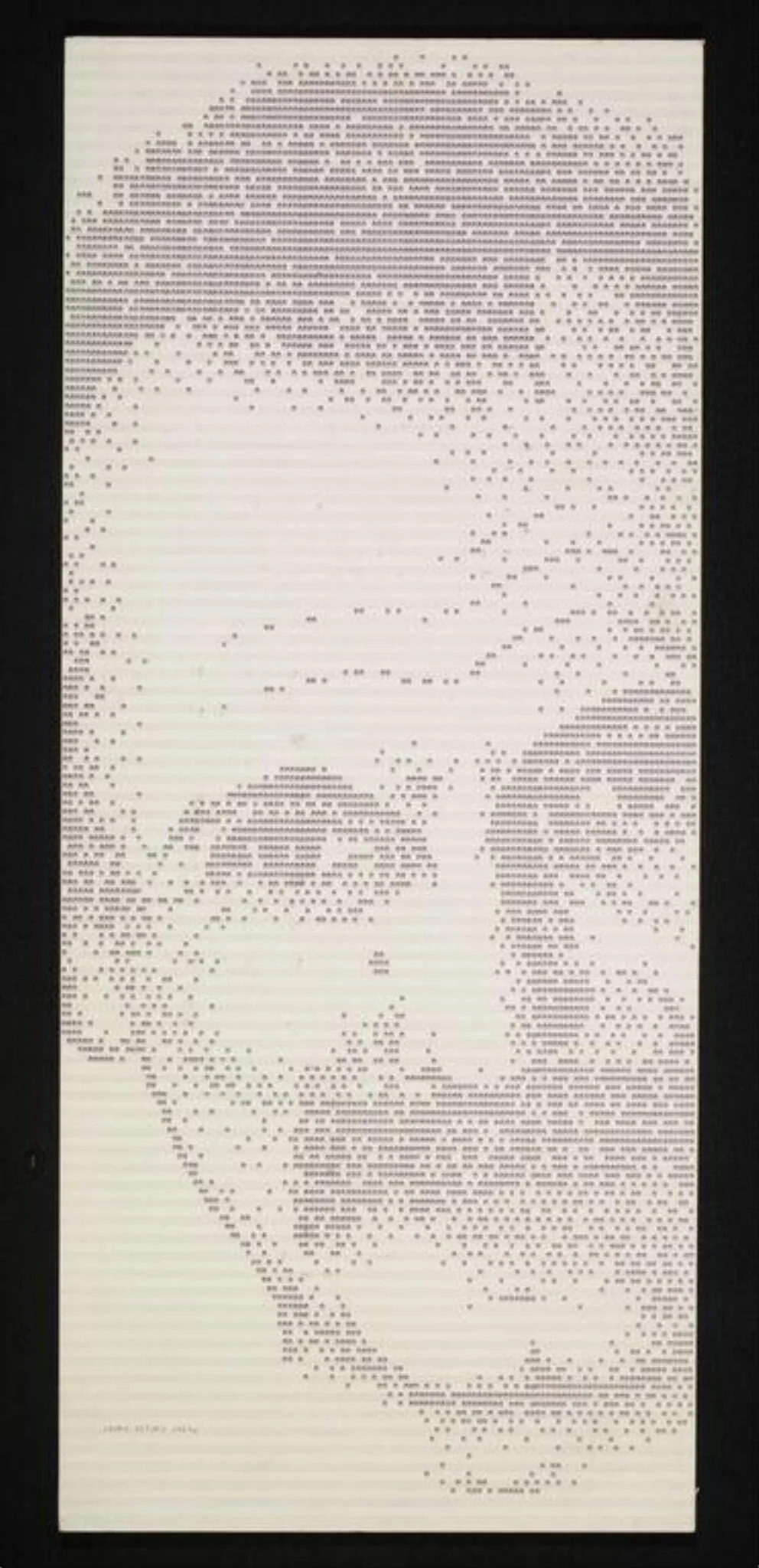 Portrait of Georges Brassens, detail