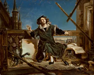 Nicolaus Copernicus. Sketch to the Painting "Astronomer Copernicus, or Conversation with God", by Jan Matejko, unspecified, 1871