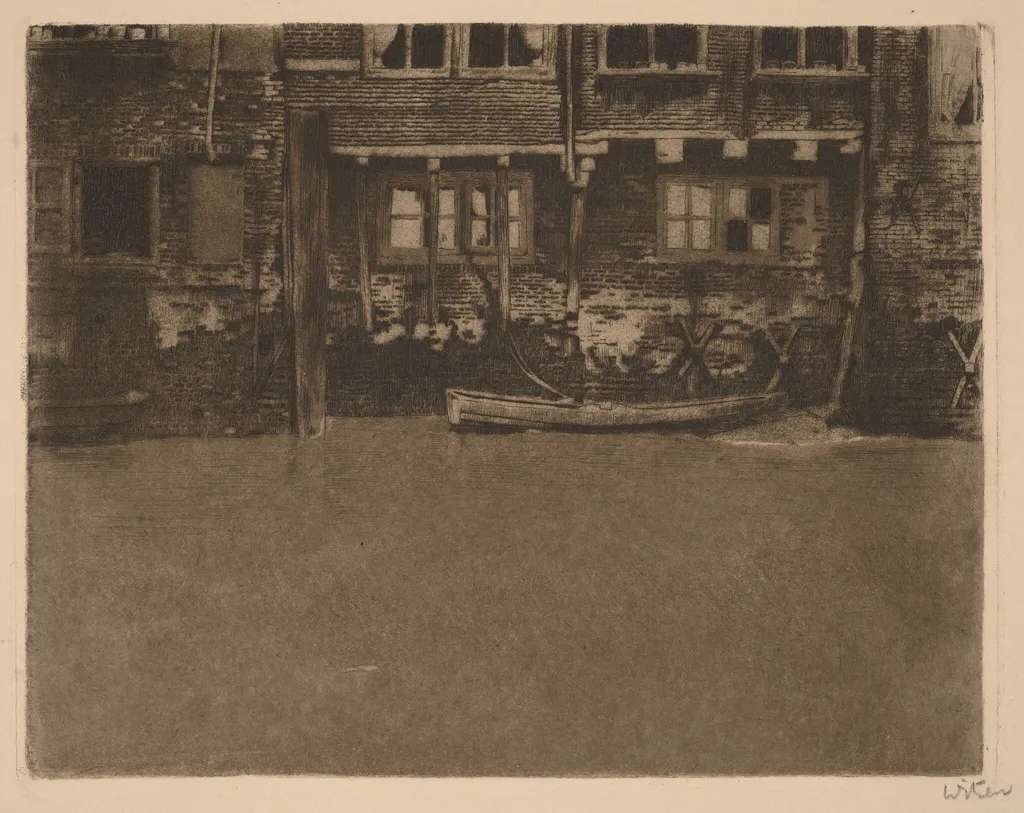 Voorstraatshaven, Dordrecht, by Willem Arnold Witsen, ink, 1899