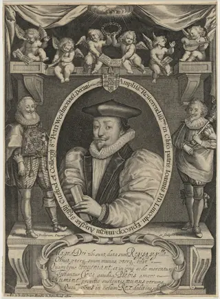 John Williams, D.D., Archbishop of York and Lord Keeper, by Francis Delaram, ink, 1608