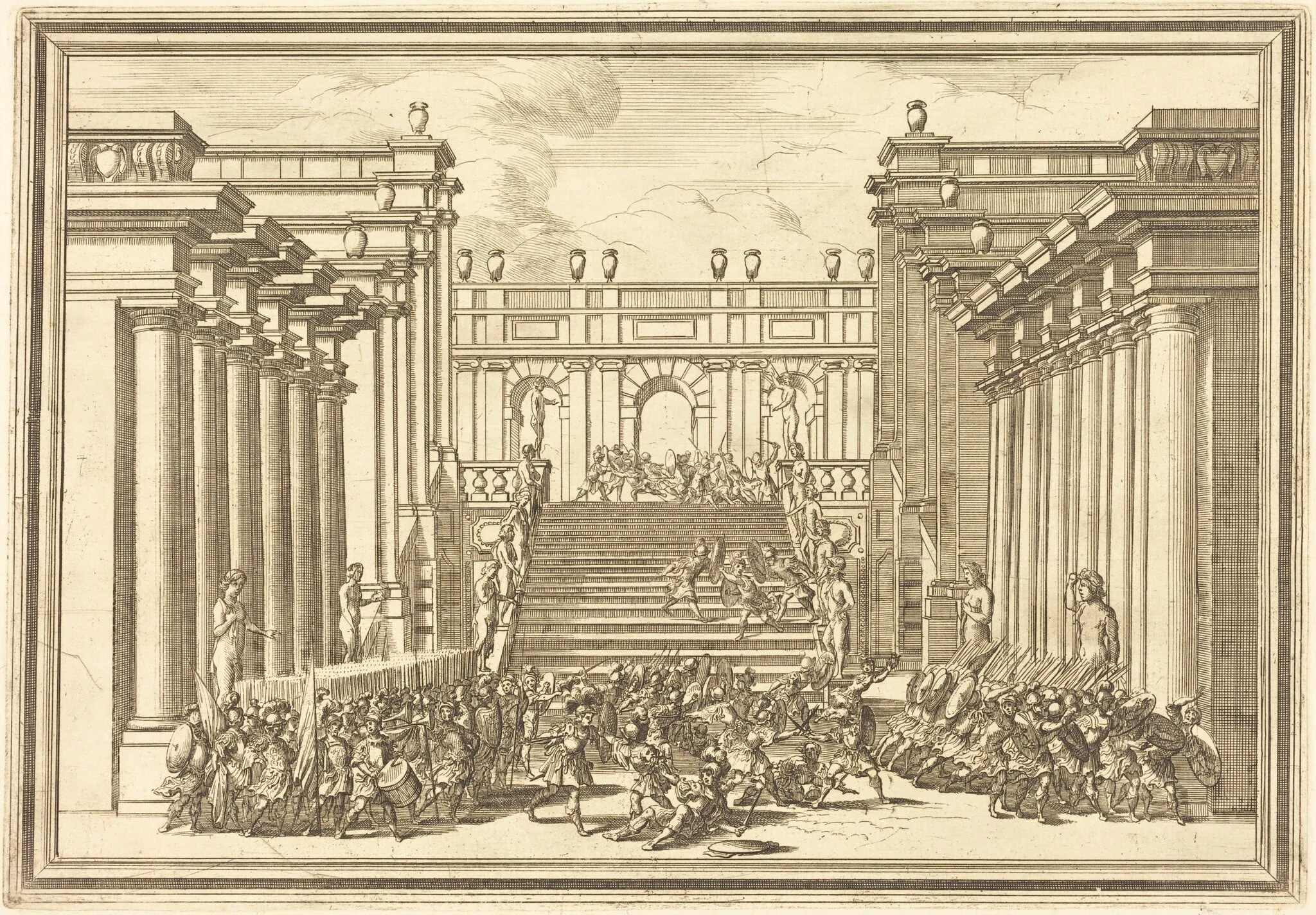 Il Greco in Troia: Plate 3, detail