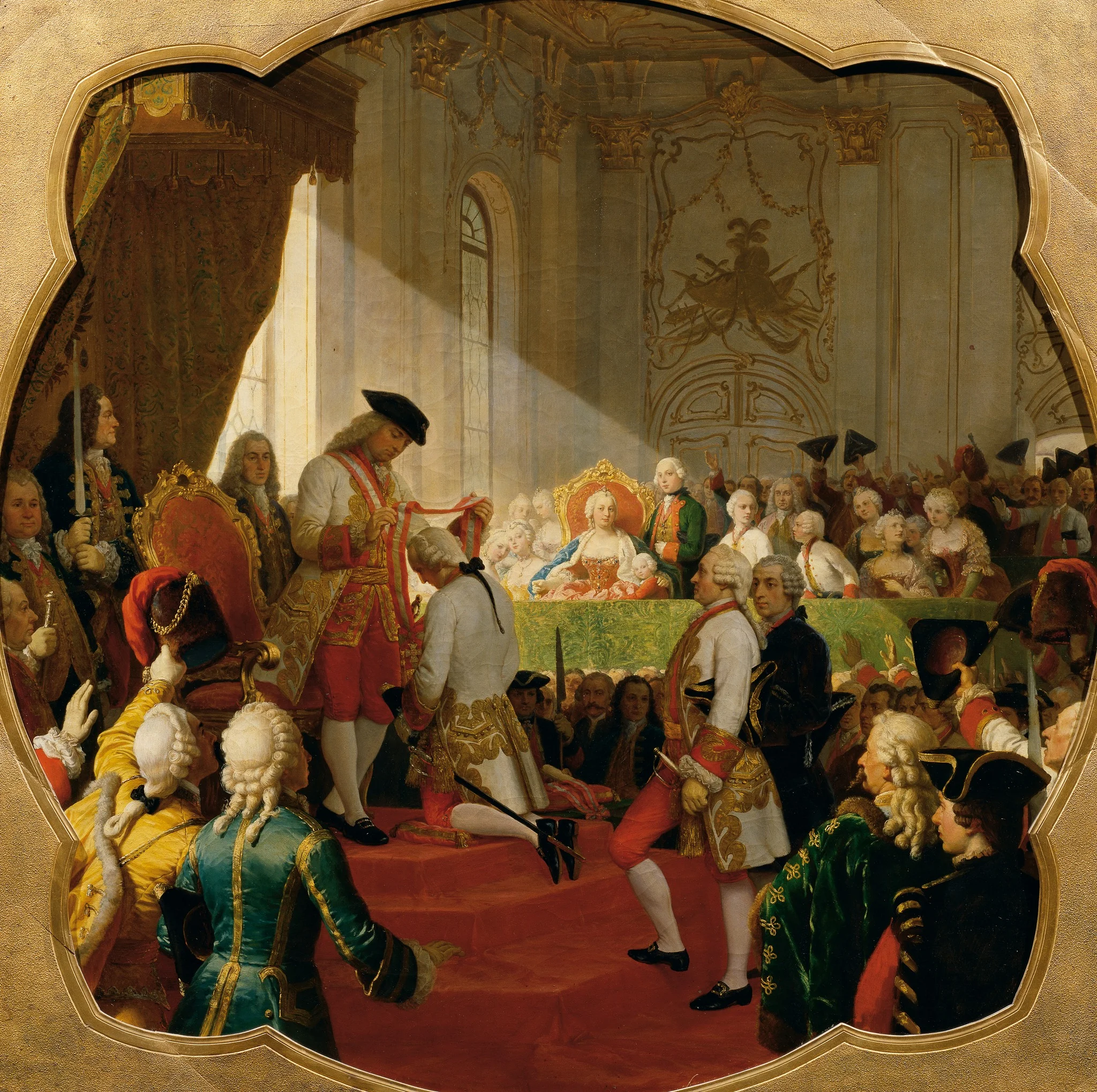 First promotion to the Military Maria Theresa Order in 1758, detail