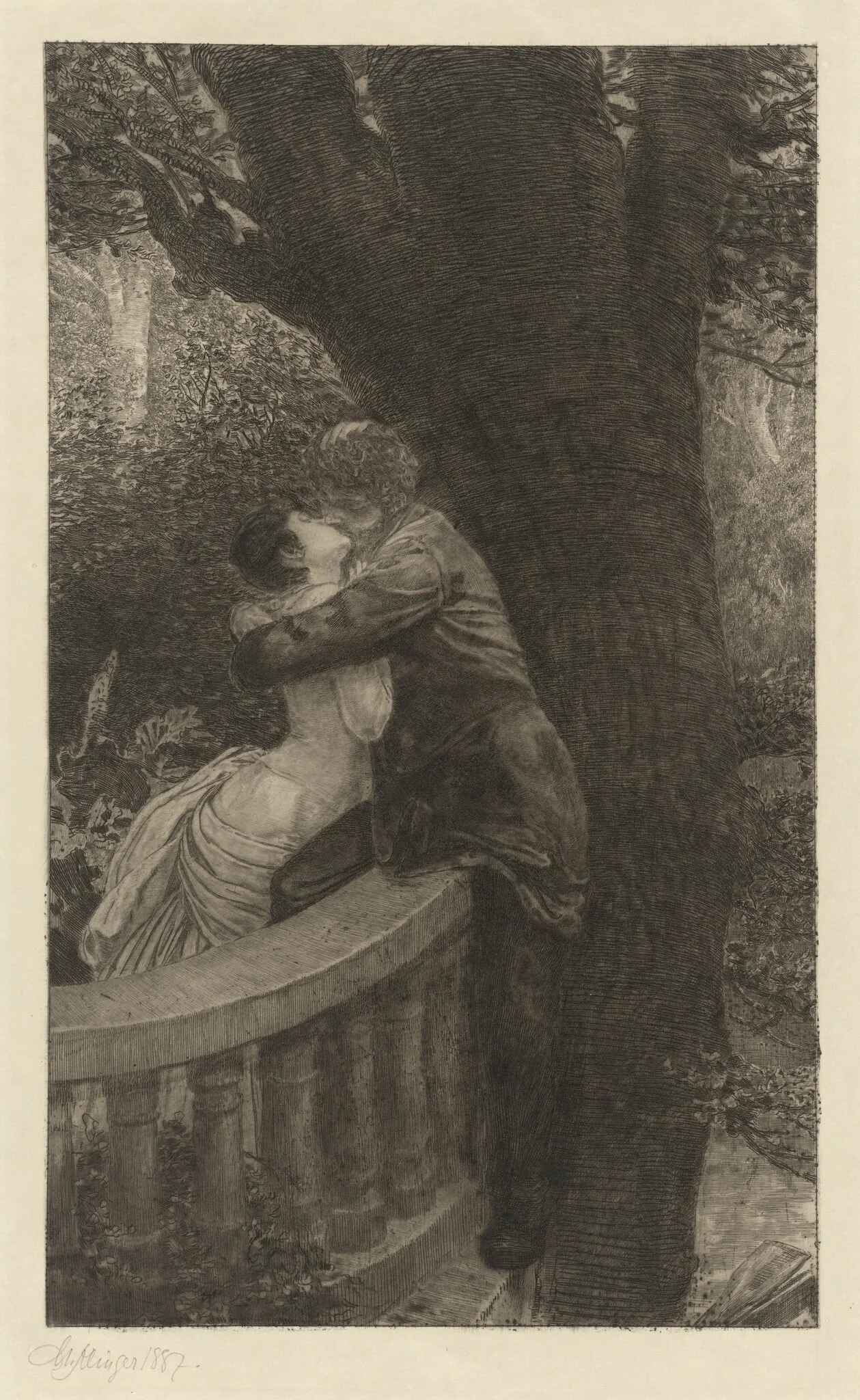 In the Park (Im Park): pl.4, detail