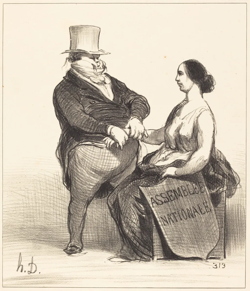 Docteur... je ne suis pas aussi malade..., by Honoré Daumier, ink, 1851