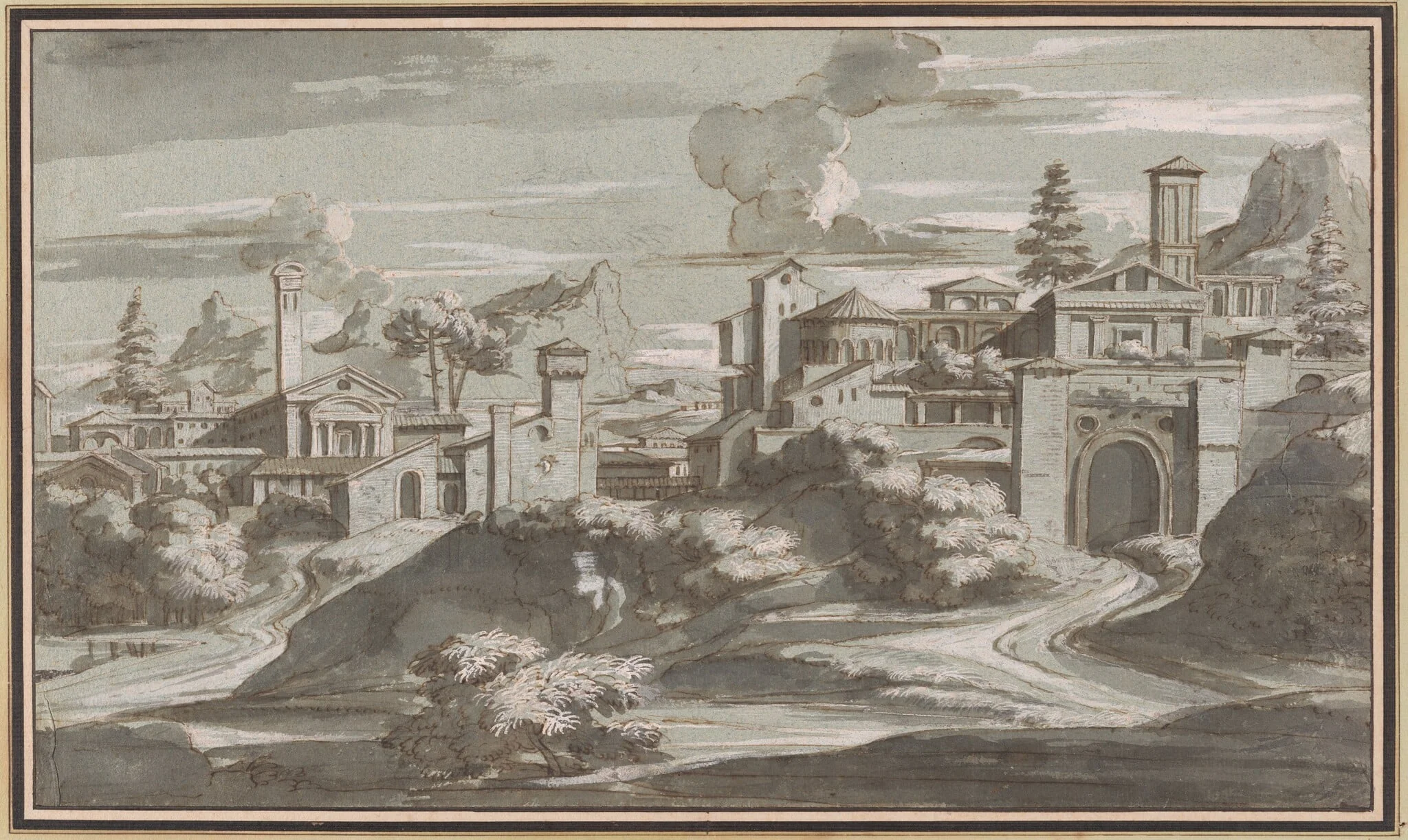 Imaginary Classical Landscape, detail