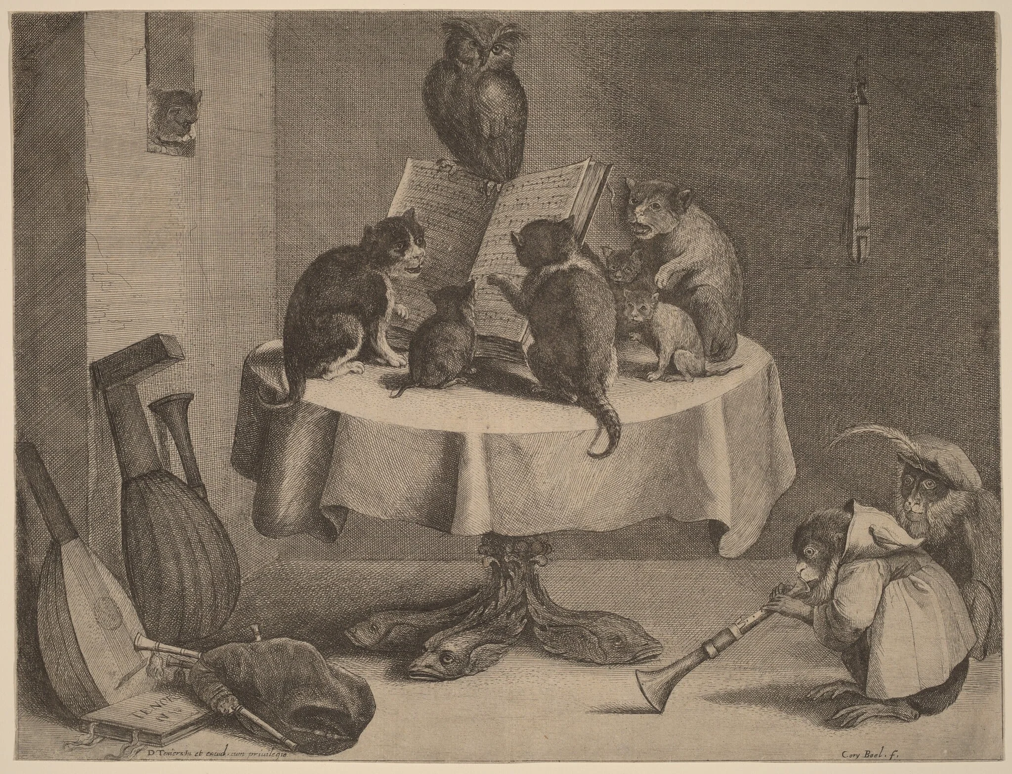 The Cat's Concert, detail