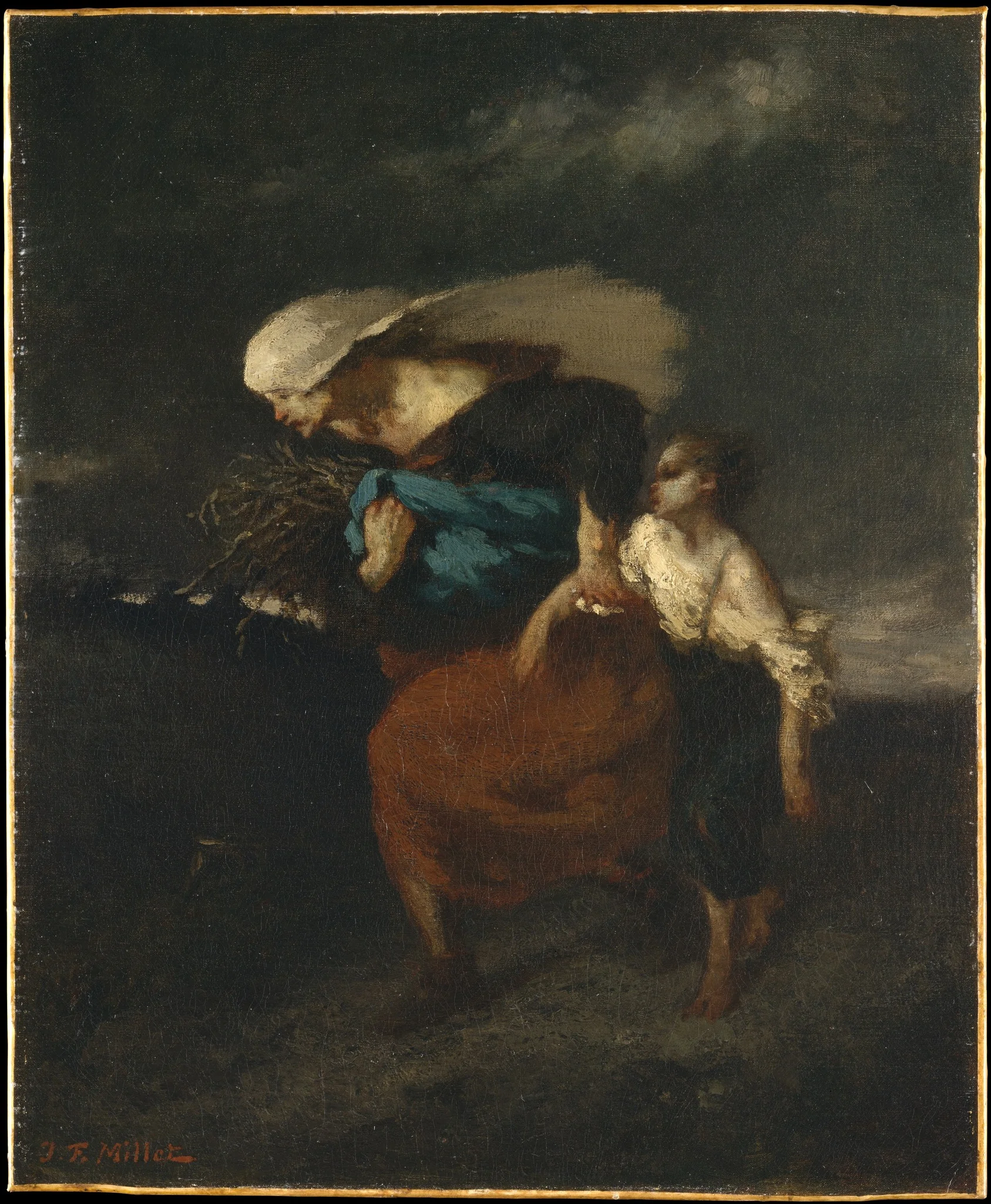 Retreat from the Storm, detail