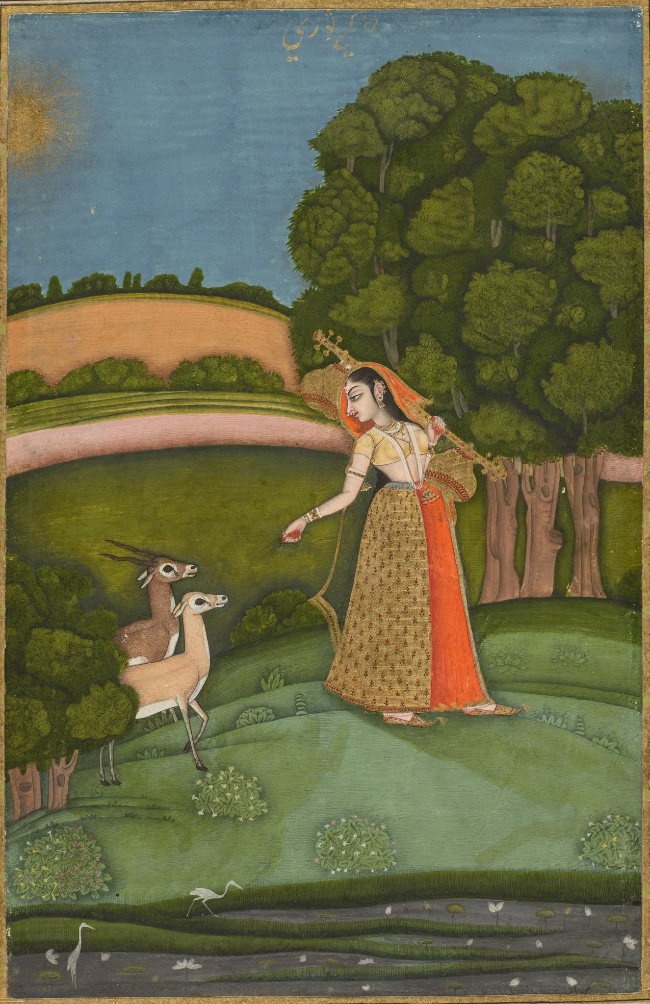 Todi Ragini, from a Ragamala Series, detail