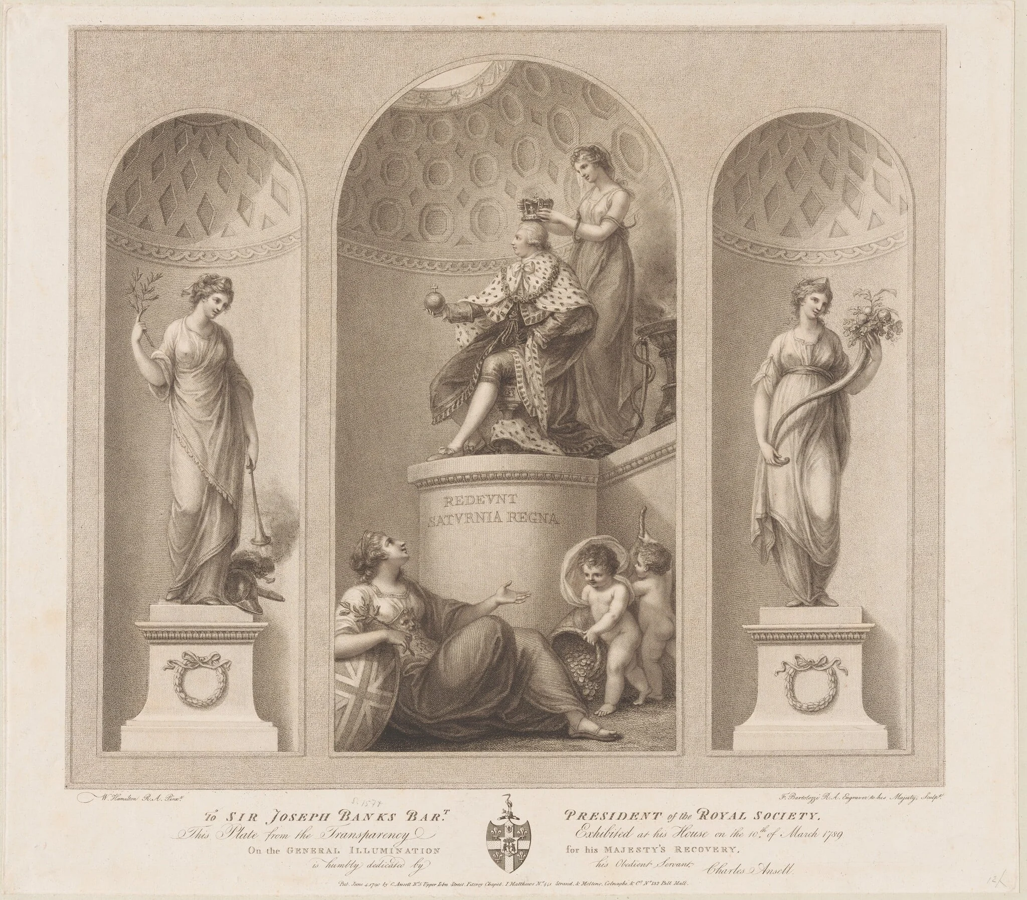 Allegory on the Recovery of the King, detail