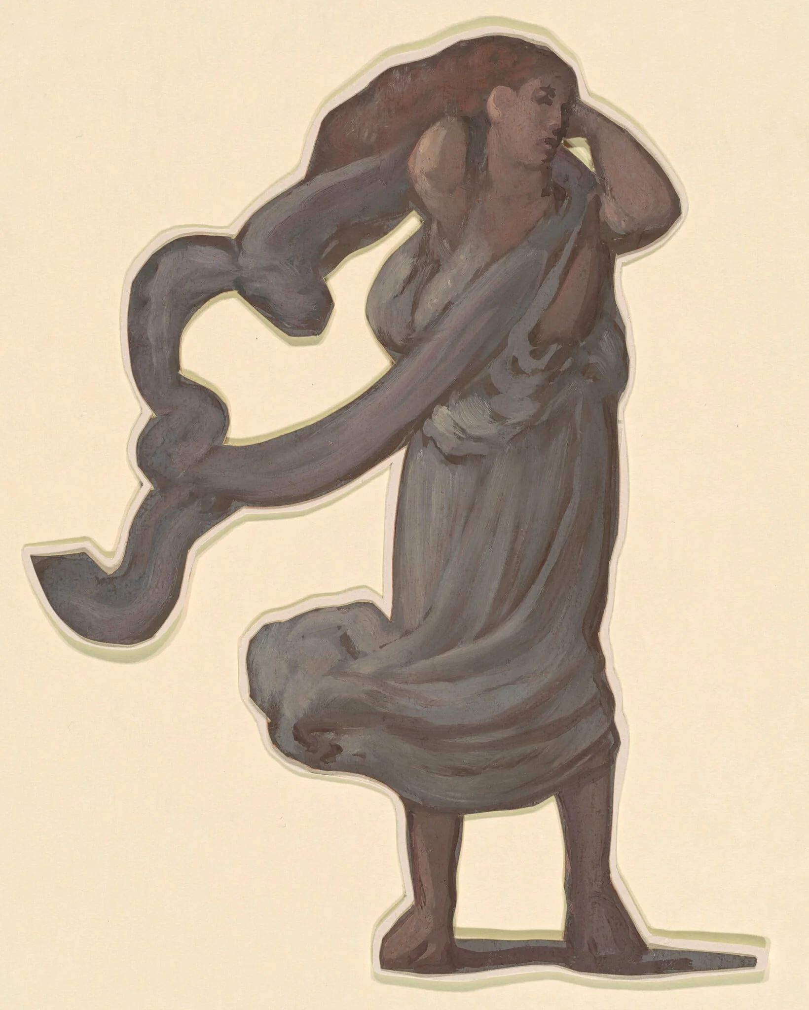 Study for "Greek Girls Bathing", detail