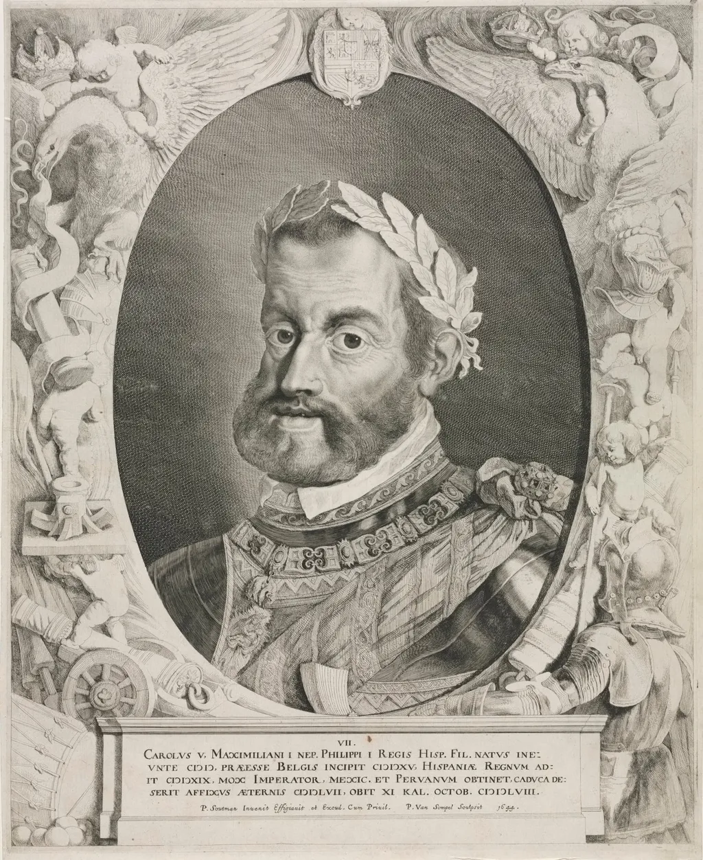 Portrait of Emperor Charles V, by Pieter van Sompel